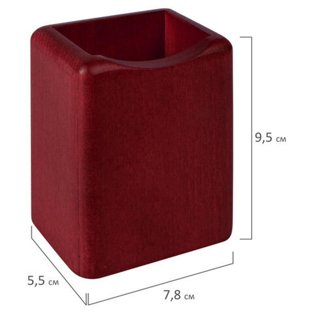 Набор настольный BESTAR "Charon" из массива дерева (бук), 7 предметов, цвет "красное дерево", 236393