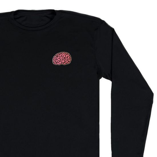 Нашивка термоаппликация на одежду и на рюкзак. Brain