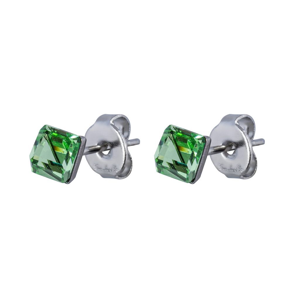 Серьги пусеты Fiore Luna Peridot SWE2127/1 PE S