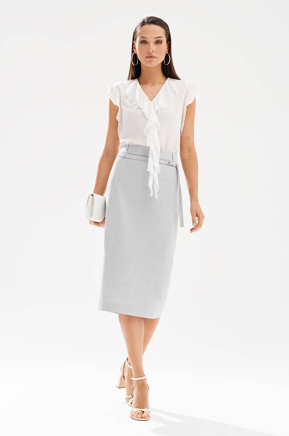 23581 Блузка женская (молочный)