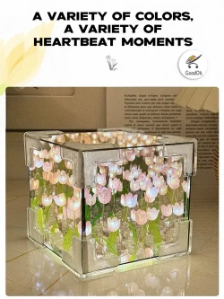 Ночник с тюльпанами собери сам, подарок на день матери