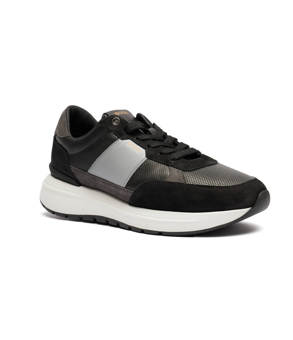 Кожаные кроссовки jace_runn BOSS BLACK - черный(50522863)