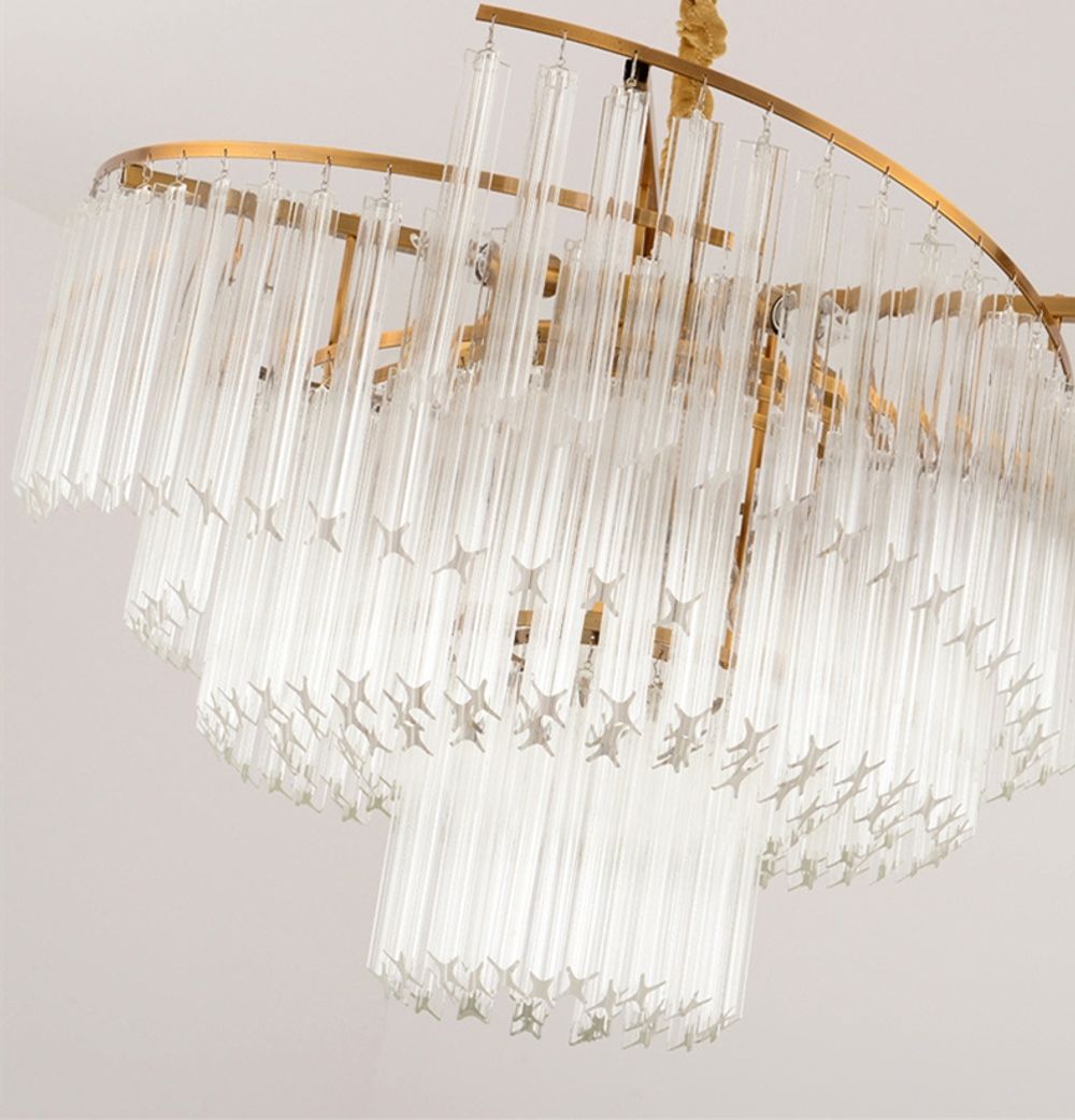 Люстра 66018 brushed brass