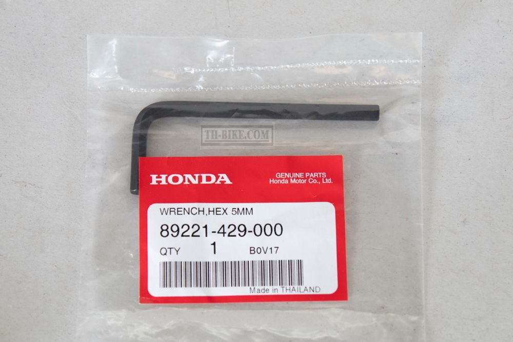 89221-429-000. WRENCH, HEX., 5MM. HONDA