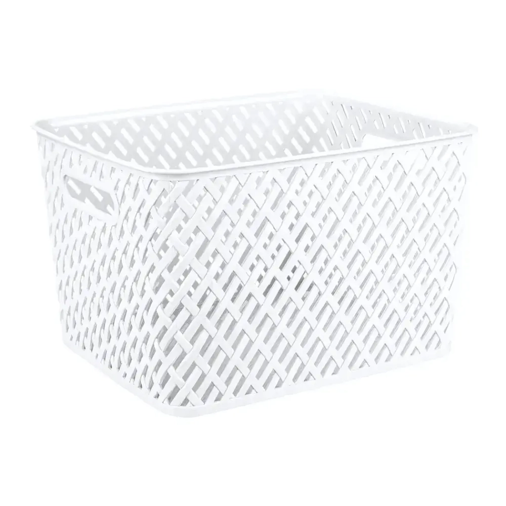 Корзина Плетенка (350х225) (белый)