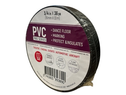 Балетный скотч Dance Floor PVC Tape 19мм х 33м (Черный)