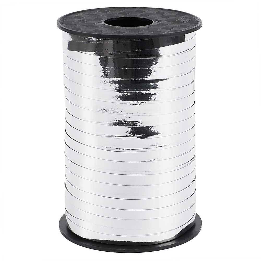 Лента полипропиленовая (0,5 см*250 м) Серебро, Металлик.