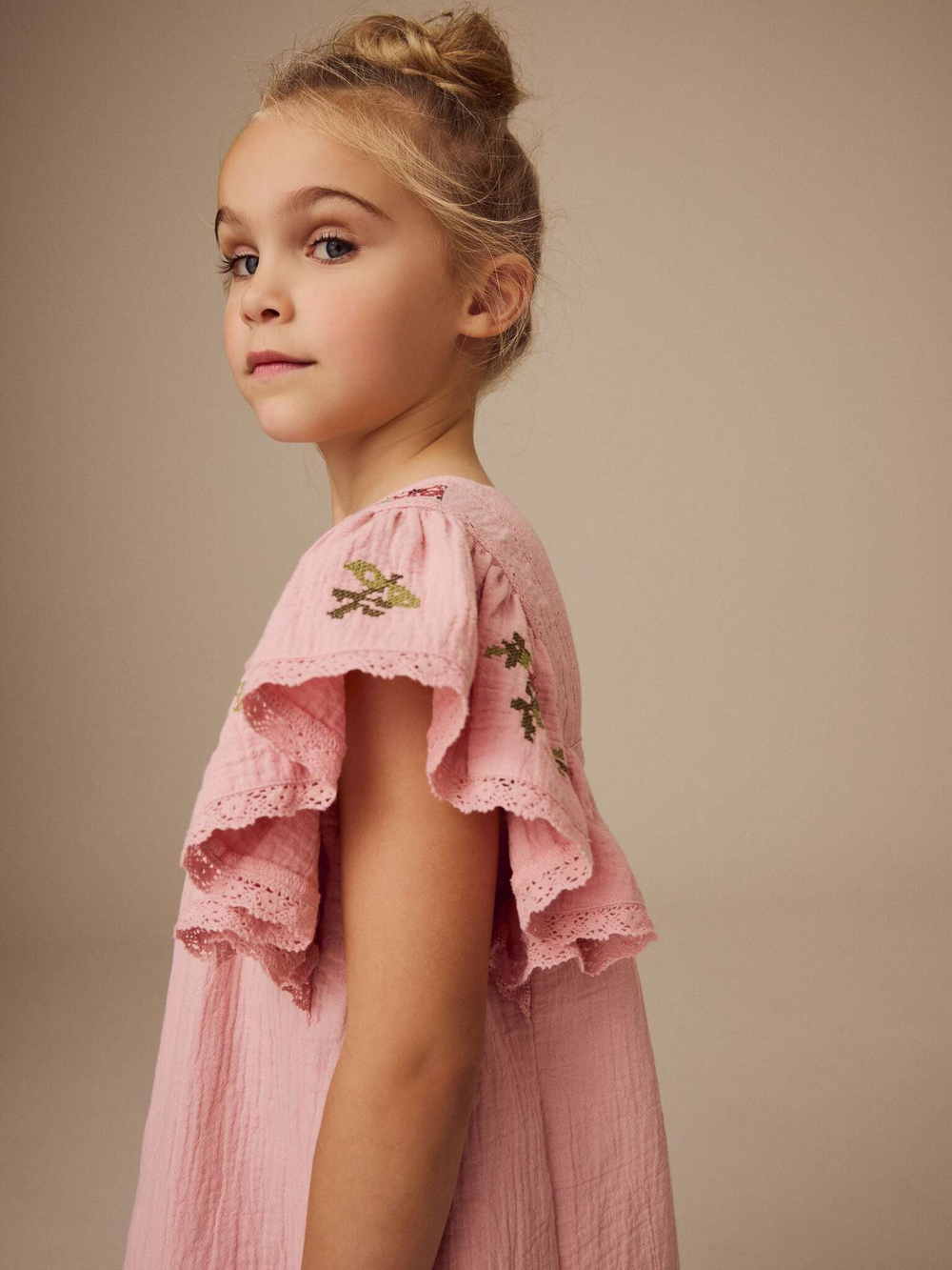 Платье для девочки Next E47-979, Розовый