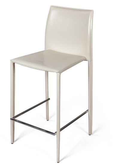 Стул полубарный Rolf кожа цвет бежевый