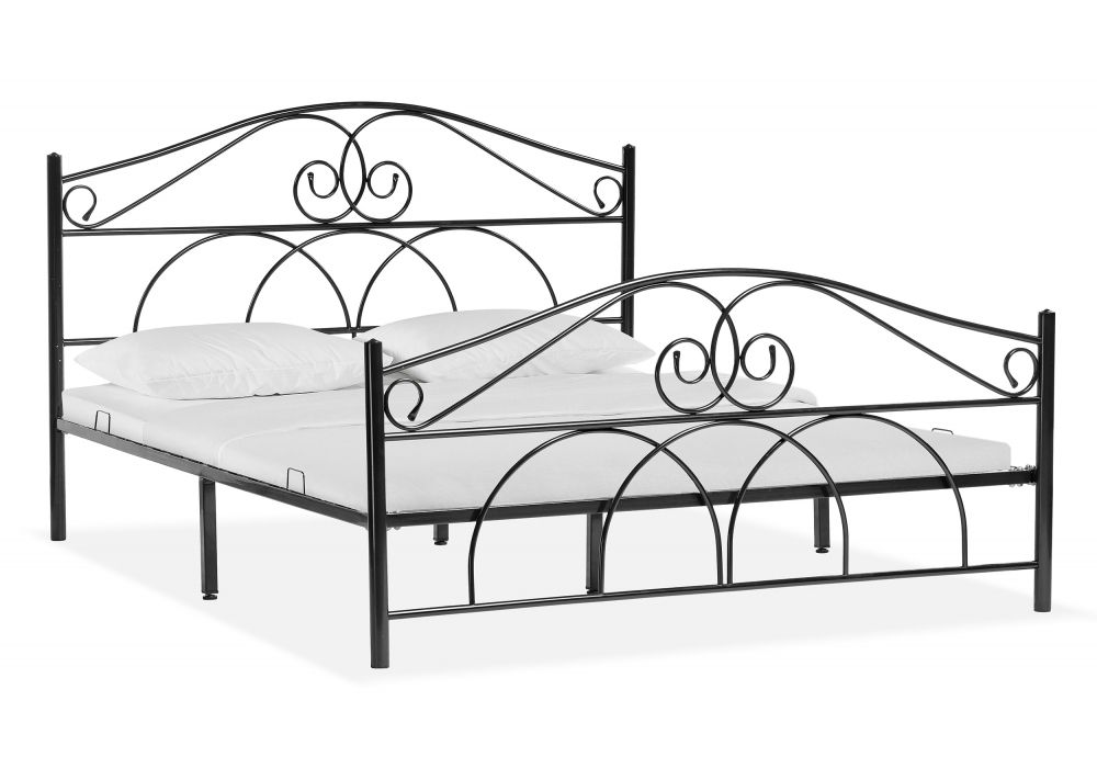 Двуспальная кровать Морика 160х200 черная