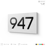 Номер на дверь 947, табличка на дверь для офиса, квартиры, кабинета, аудитории, склада, белая 120х70 мм, Айдентика Технолоджи