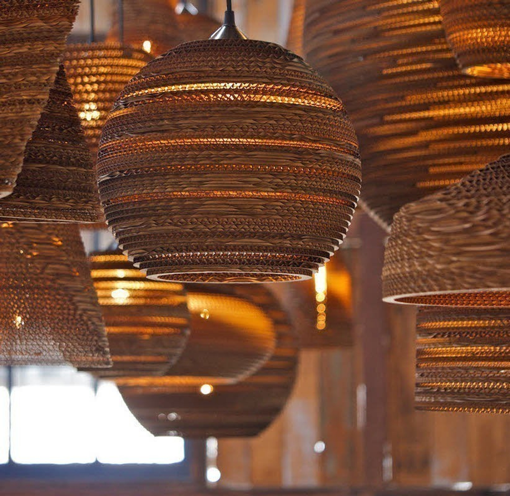 Pendant design lamp Ausi Scraplight by Graypants D28