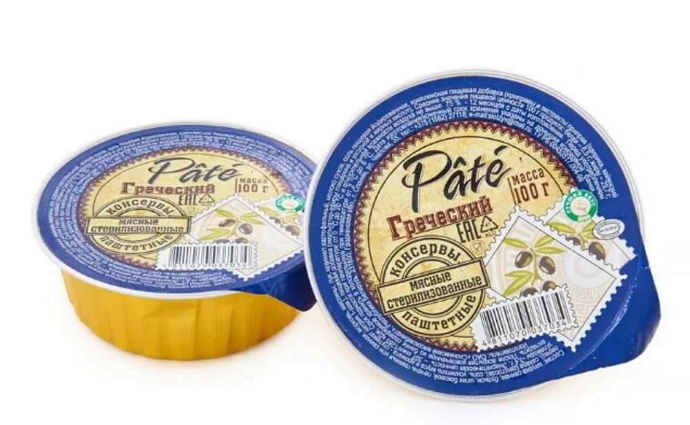 Паштет &quot;Pate Греческий&quot; 100г. Слоним - купить с доставкой по Москве и области