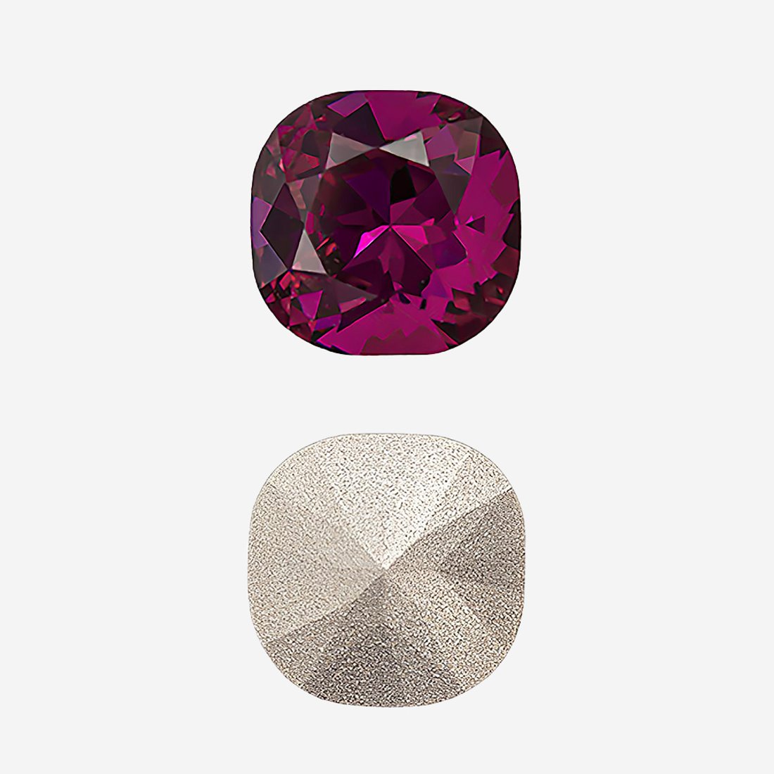 Кристалл Кушон (Сushion), оттенок "Фуксия"/"Fuchsia", 12мм