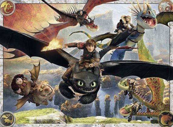 Puzzle Easily tamed Dragons 150 pcs