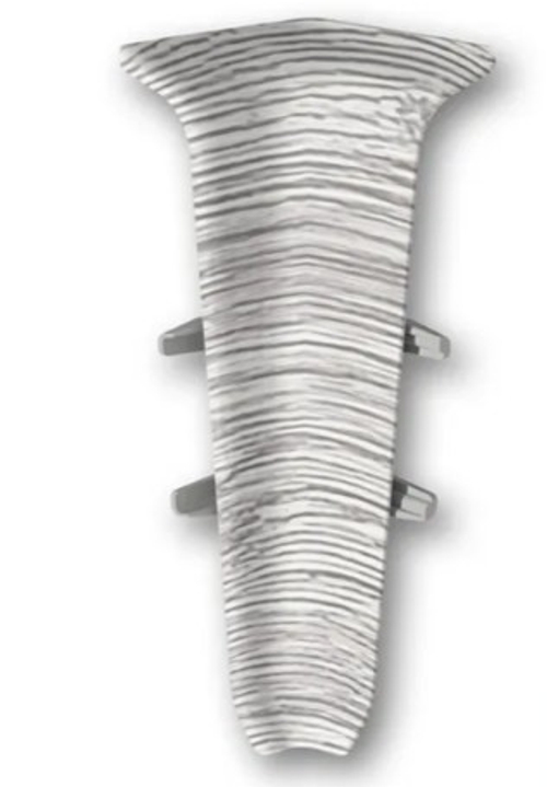 Угол внутренний для плинтуса 85мм "Деконика", 432 Дуб платиновый