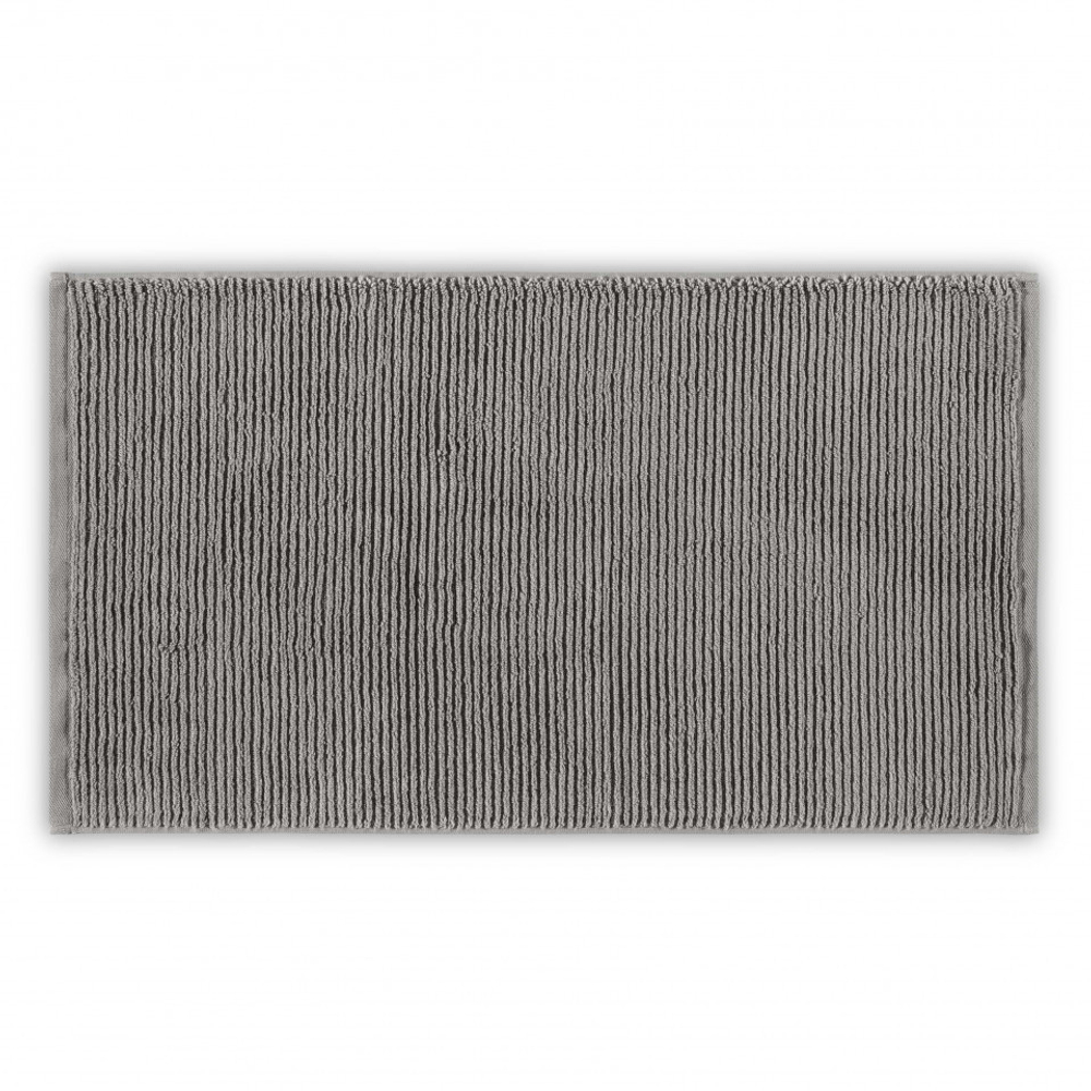 Полотенце 33x33 L'appartement Slim Ribbed carbon серый металлик