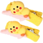 Зажимы для волос детские 2 шт «РОЗОВОЕ ОБЛАКО», цыплята, цвет как на фото, 2*3,5см●