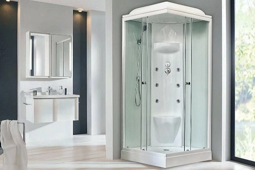 Душевая кабина Royal Bath RB80HP7-WT 80x80 профиль белый/стекло прозрачное