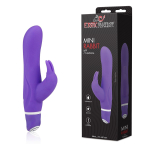 Фиолетовый силиконовый вибратор со стимулятором клитора - 21 см. (Цвет: фиолетовый)