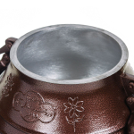 Казан афганский алюминий, 15 л, с крыш, с ручками, двухцветный, adr15