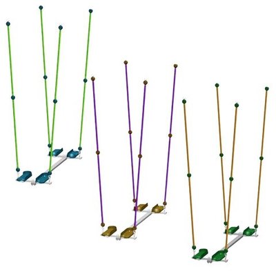 Качели парные для качания стоя