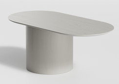 Столик Type овальный, основание D 39 см (серо-бежевый)