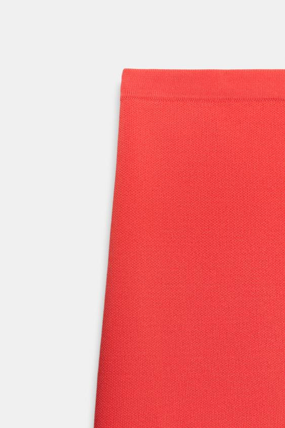 ZARA ТРИКОТАЖНАЯ МИНИ-ЮБКА, КОРАЛЛОВЫЙ/КРАСНЫЙ