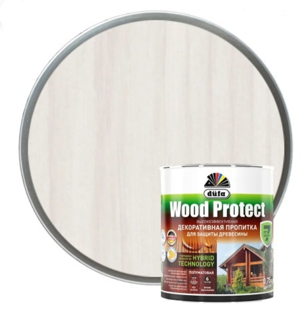 Антисептик Dufa Wood Protect белый 0,75 л