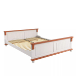 Кровать Адель 160х200, белый/черри