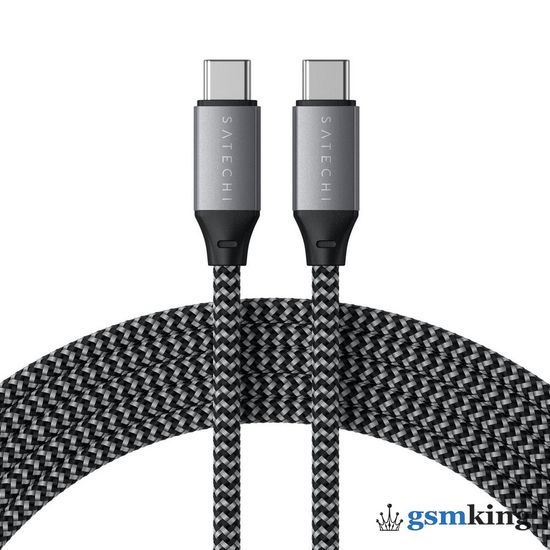 Satechi USB-C to USB-C 100W Charging 2 meters Cable Space Gray ST-TCC2MM