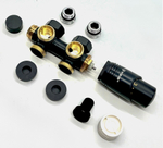 Универсальный комплект (ЧЕРНЫЙ) для ниж. под. радиатора 1/2  ViEiR (24/1шт)