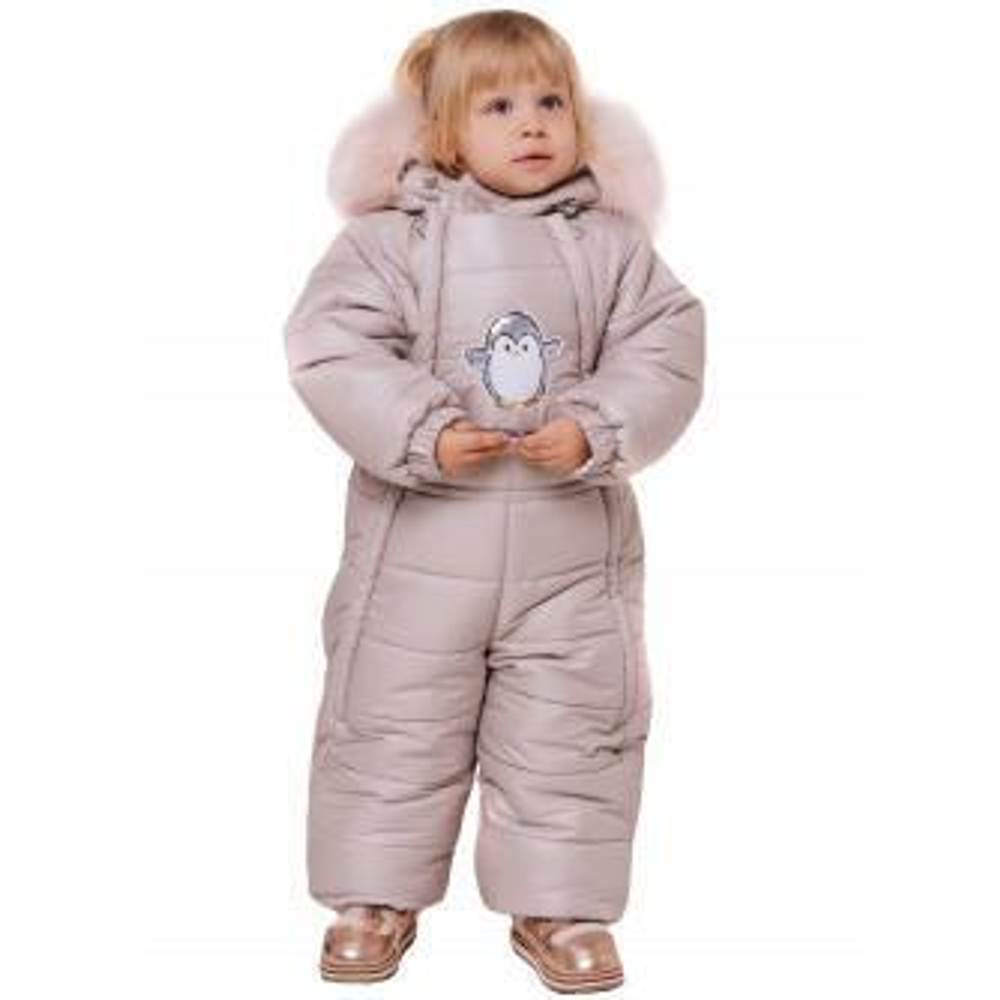 Комбинезон для девочек "Эмми" бежевый р.80 (Батик) 310-21з