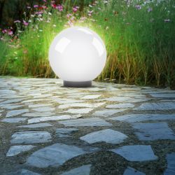 Садово-парковый светильник ЭРА НТУ 01-100-351 шар опаловый на опору / кронштейн IP44 Е27 max100Вт d350mm