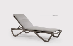 Шезлонг-лежак металлический Wave