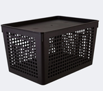 Корзина универсальная для хранения с крышкой «TRAYMIX», 27*19*15см, 6л