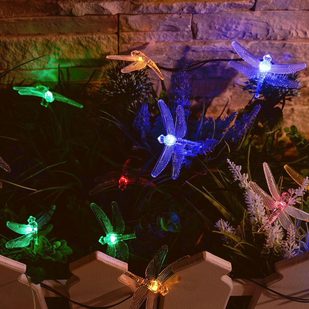 USL-S-123-PT4000 Садовая гирлянда на солнечной батарее Dragonflies. Серия Special