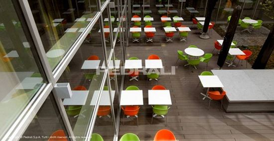 Кресло зеленое пластиковое Grace Италия