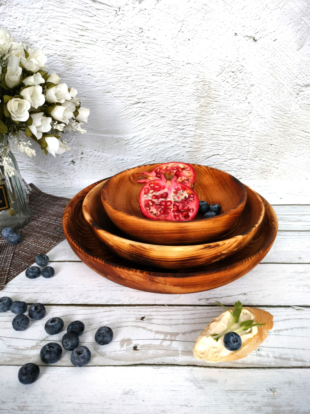 Деревянная тарелка Art of Siberia из массива сибирского кедра T229