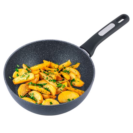 Сотейник 24 см. из литого алюминия Kamille KM 5392MR с покрытием ILAG