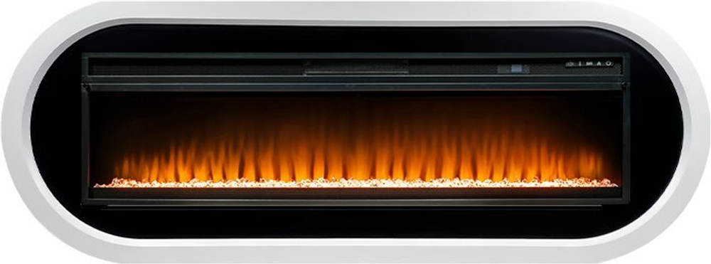 Каминокомплект Ellipse - Белый с черным с очагом Vision 60 LED