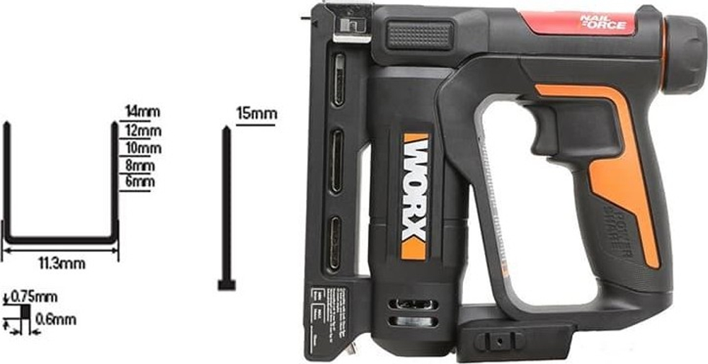 Скобозабиватель аккумуляторный Worx WX843