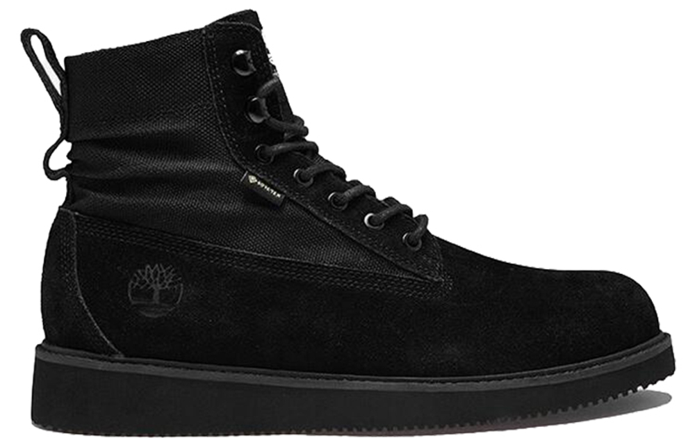 Timberland Slip Resistant Abrasion Resistant Short Outdoor Boots Men"s Black Wide Fit