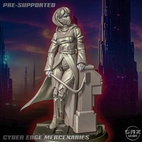 Миниатюра Kivi - Cyber Edge Mercenary 32-75мм