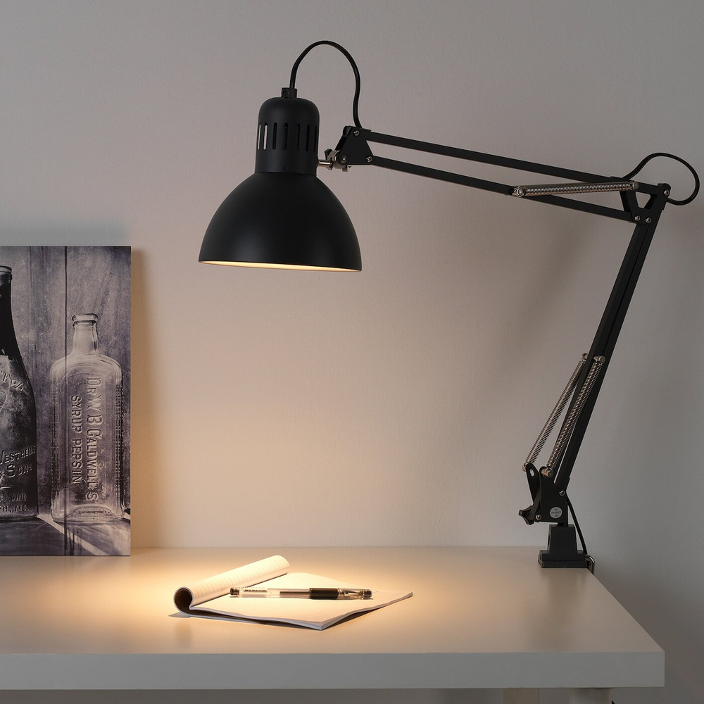 IKEA TERTIAL  (ИКЕА ТЕРТИАЛ)  -  Настольная лампа, темно-серый