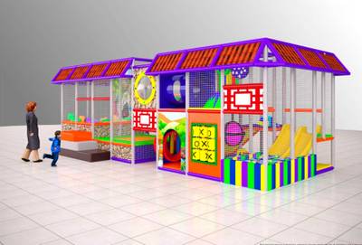 Детский игровой лабиринт «Смешные повороты»