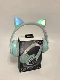Беспроводные наушники P39M с ушами кошки
