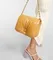 Кожаная сумка Loewe Gate желтый