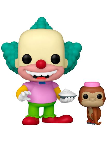 Фигурка Funko POP! TV Simpsons S11 Krusty With Mr. Teeny​ (1741) 86410 / Фигурка Фанко ПОП! по мотивам мультсериала "Симпсоны", Красти