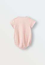 1513-339 Боди из муслина (клетка розовая)